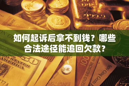 武汉如何起诉后拿不到钱？哪些合法途径能追回欠款？