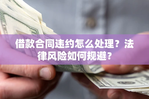 武汉借款合同违约怎么处理？法律风险如何规避？
