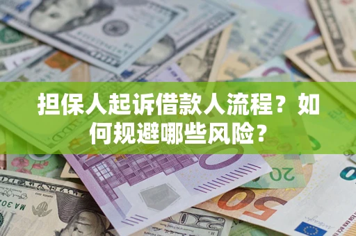 武汉担保人起诉借款人流程？如何规避哪些风险？