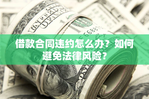 武汉借款合同违约怎么办？如何避免法律风险？